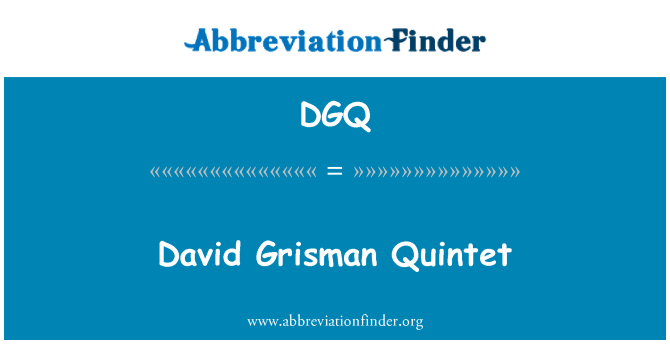 DGQ: David Grisman Quintet