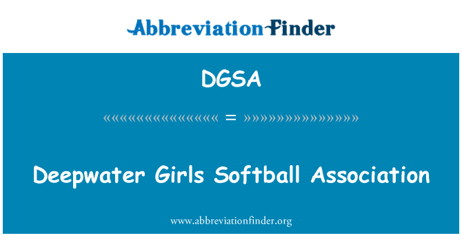 DGSA: 深水女孩垒球协会