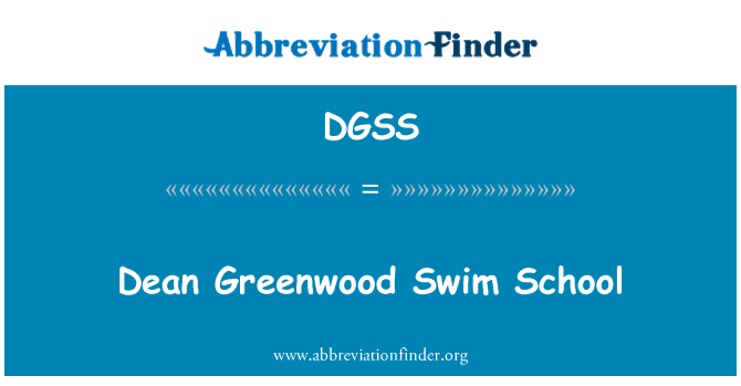 DGSS: Dean Greenwood svømme skolen