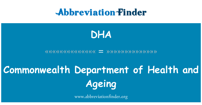 DHA: 健康および老化の連邦部門