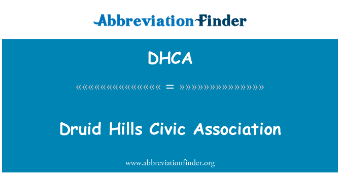 DHCA: Associazione Civica Druid Hills