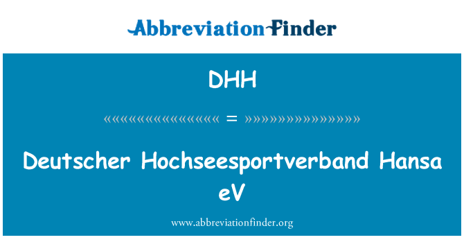 DHH: EV Hansa Deutscher Hochseesportverband