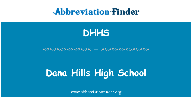 DHHS: Dana Hills vidurinės mokyklos