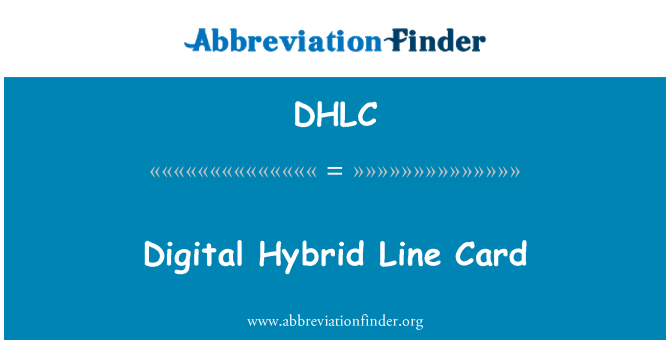 DHLC: Digitaalne hübriid kaart