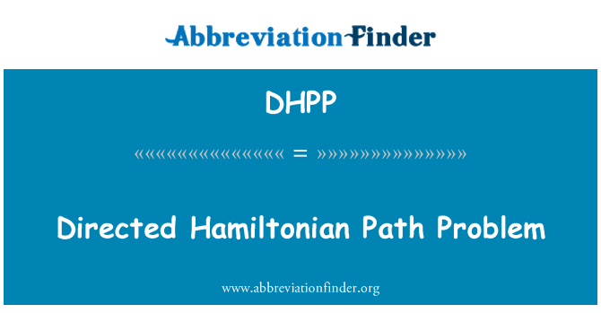 DHPP: Řízené Hamiltonovy cesty problém