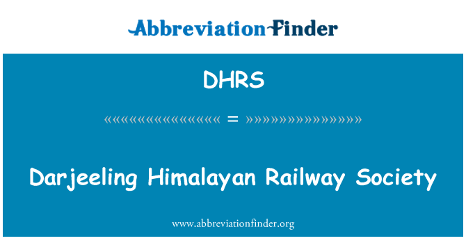 DHRS: Darjeeling Himalaya demiryolu toplum