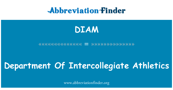 DIAM: بخش دو و میدانی Intercollegiate