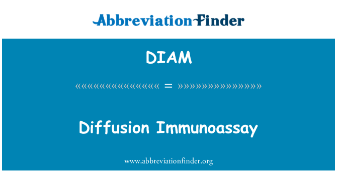 DIAM: Difusiooni immunoloogiline analüüs