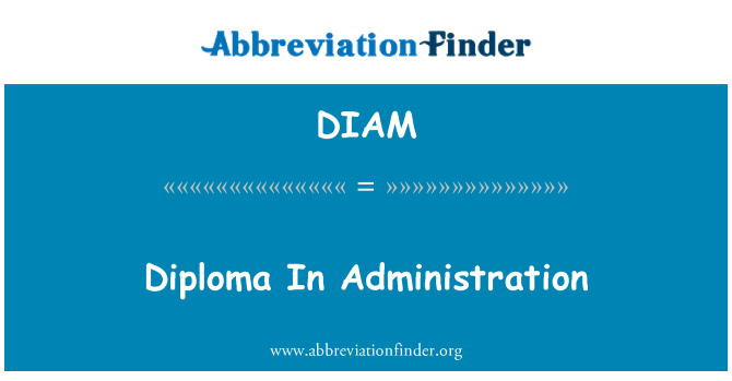 DIAM: Diplom i administrationen