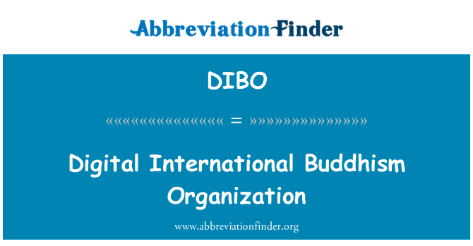 DIBO: Dijital uluslararası Budizm organizasyon