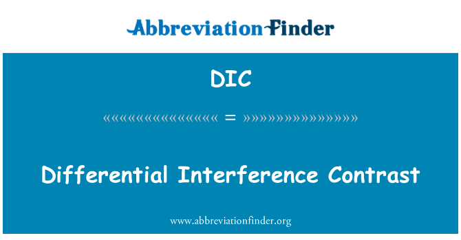 DIC: Contraste de interferência diferencial