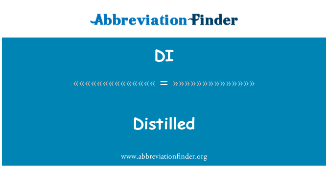 DI: Acqua distillata