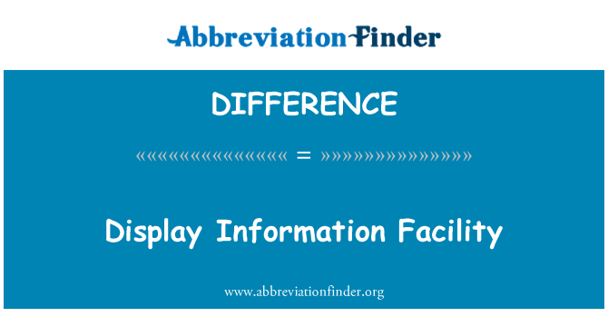DIFFERENCE: Afficher enfòmasyon plant