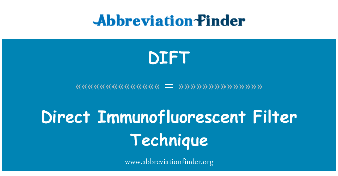 DIFT: Директен Immunofluorescent филтър техника
