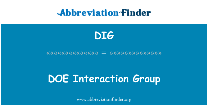 DIG: Grupp ta ' interazzjoni DOE