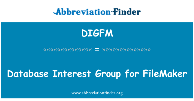 DIGFM: Gruppo di interesse del database di FileMaker