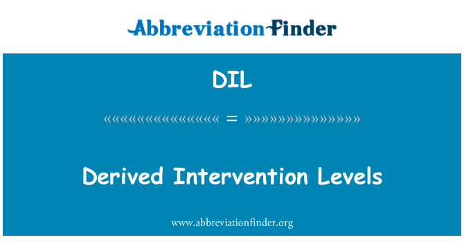 DIL: Nivelurile de intervenţie derivate