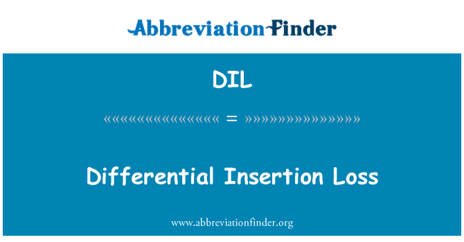 DIL: Perda de inserção diferencial
