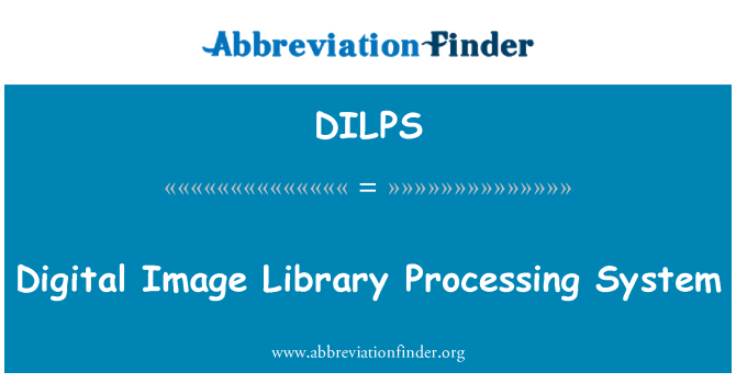 DILPS: Digitale Bibliothek Bildverarbeitungssystem