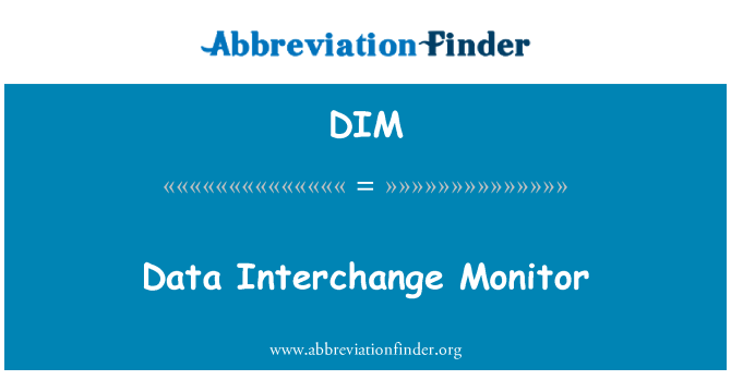 DIM: Monitor d'intercanvi de dades