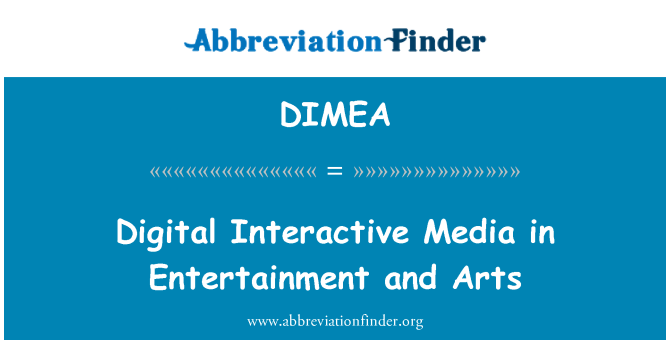 DIMEA: Digitale interaktive medier underholdning og kunst