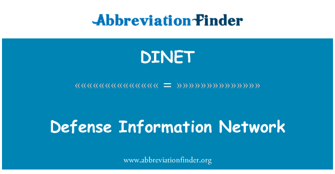 DINET: Aizsardzības informācijas tīkls