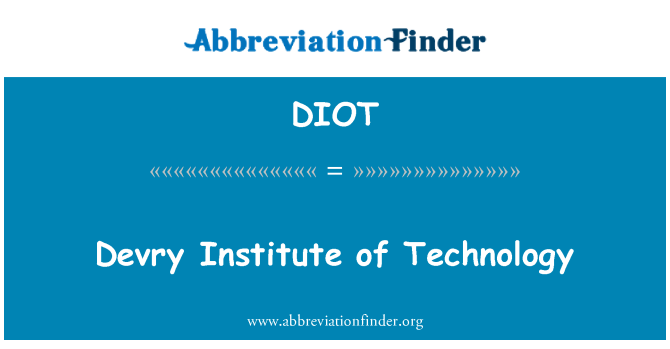 DIOT: DeVry технологичен институт