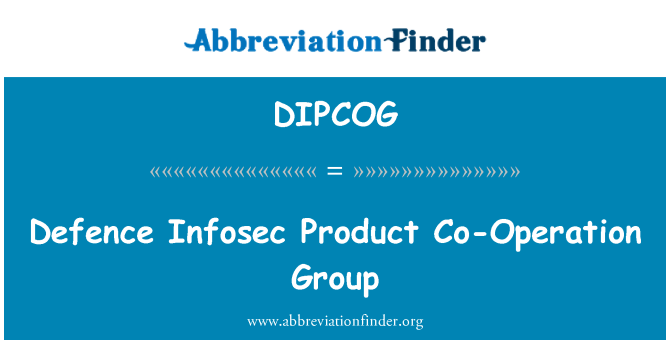 DIPCOG: Obrany Infosec produkt spolupráce Group