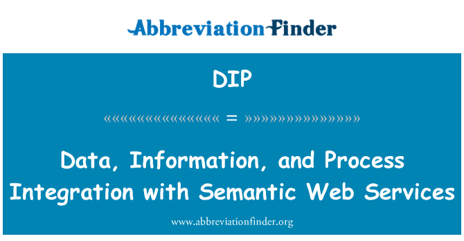 DIP: Podatkov, informacij in proces integracije z semantični splet storitve