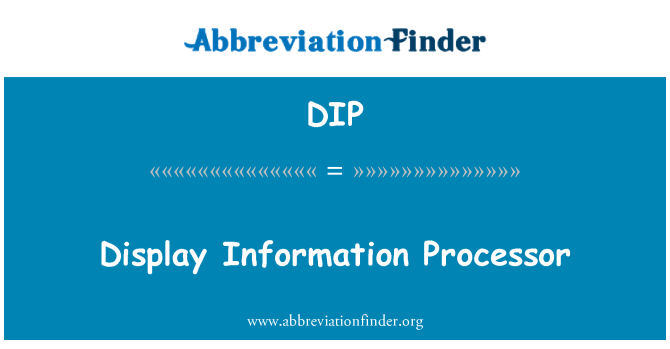 DIP: Zobrazit informace procesoru