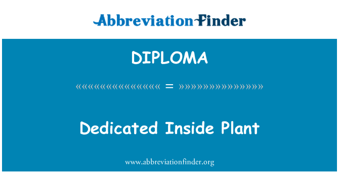 DIPLOMA: Ladan l li dedike andedan Plant