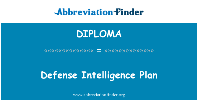 DIPLOMA: Defans entèlijans Plan