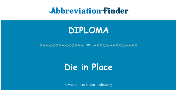 DIPLOMA: Ang li sòti nan plas