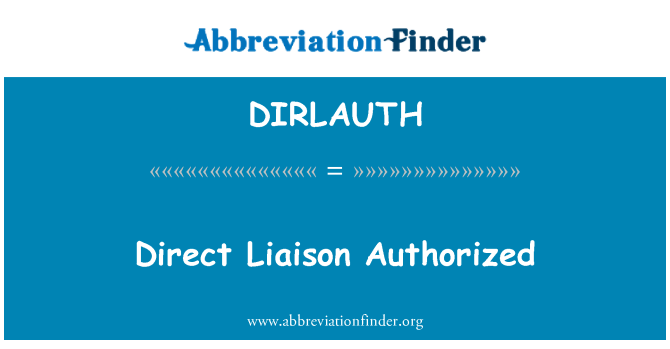 DIRLAUTH: Direkte kontakt autoriserede