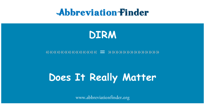 DIRM: Èske li vrèman Question
