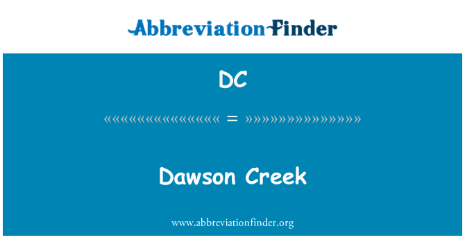DC: Dawson Creek