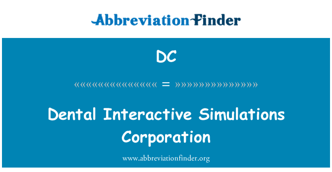 DC: Zubní Interaktivní simulace Corporation