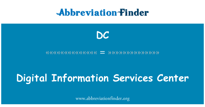 DC: Centro de servicios de información digital