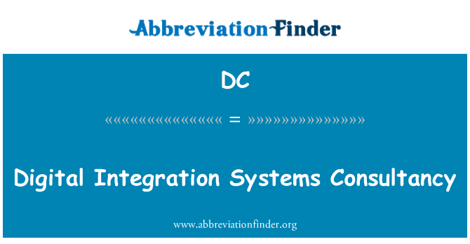 DC: Digital Integration Systems Consultancy