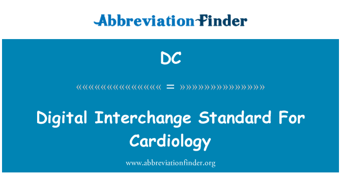 DC: Standard di interscambio digitale per la cardiologia