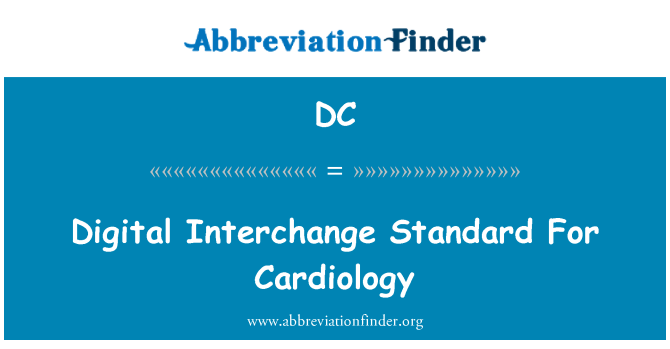 DC: Digitale uitwisselingsnorm voor cardiologie