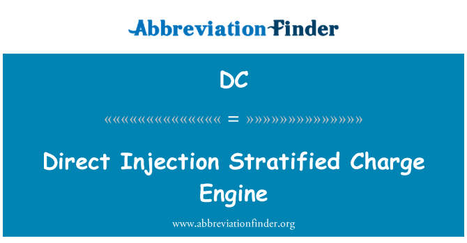 DC: Direct Injection Stratified Charge Engine