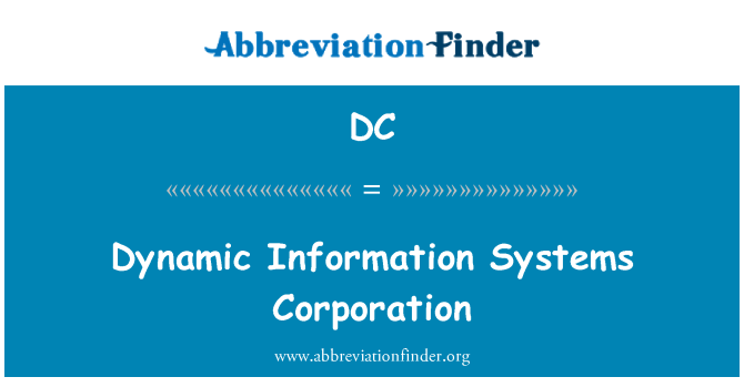 DC: Corporación de sistemas de información dinámica