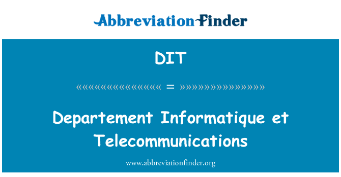 DIT: Astro numerolog departement et telekomunikacija