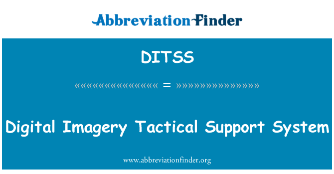 DITSS: Sistema ta ' appoġġ tattika immaġini diġitali