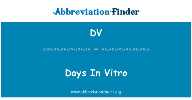 DV: ימים במבחנה