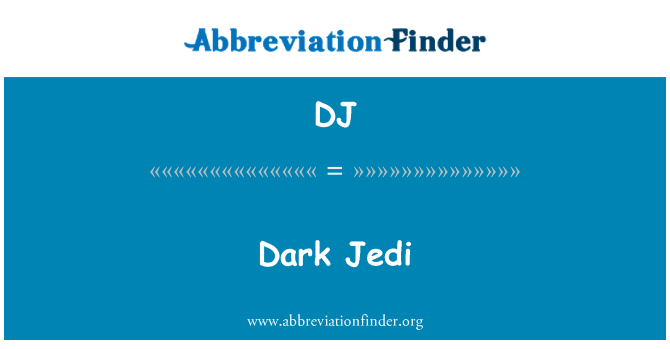 DJ: Dark Jedi