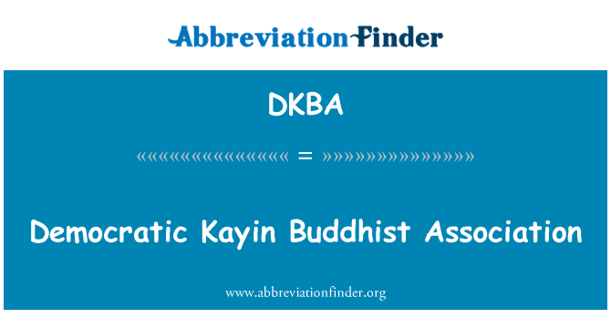 DKBA: Asosiasi Demokrat Budha Kayin