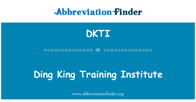 DKTI: Ding King vzdělávací institut
