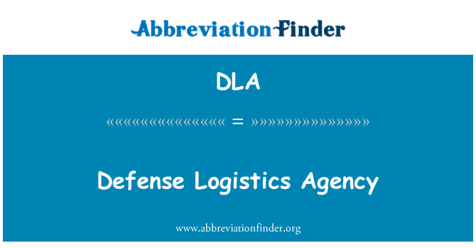 DLA: Defense logistikk Agency